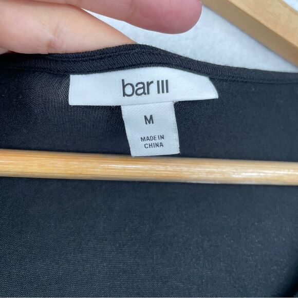 Bar III Bodycon Runched Studded Longsleeve Dress NWT M - Picture 4 of 6